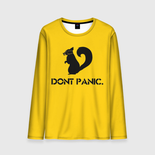 Мужской лонгслив 3D Dont Panic