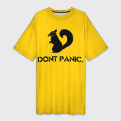 Dont Panic – Платье-футболка 3D с принтом купить