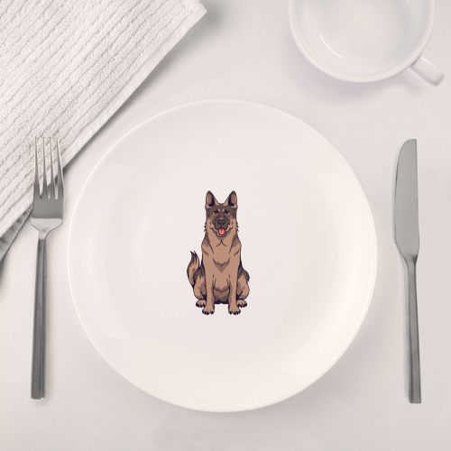 Набор: тарелка + кружка Овчарка - фото 4