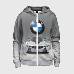 Детская толстовка 3D на молнии BMW Vision