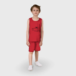 Детская пижама с шортами хлопок Толстый Кот - фото 2