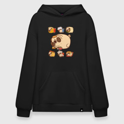 Худи SuperOversize хлопок Толстый Мопс