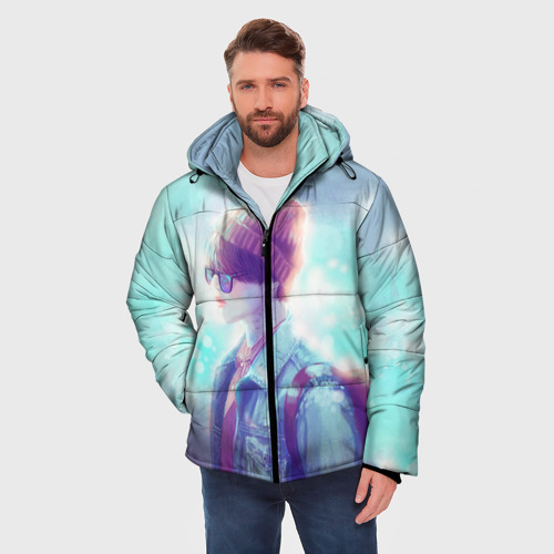 Мужская зимняя куртка 3D BTS. Jimin, цвет красный - фото 3