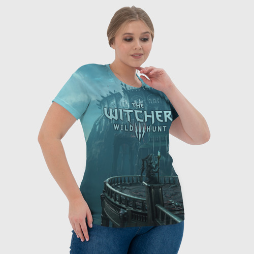 Женская футболка 3D с принтом Ведьмак 3: Дикая Охота, фото #4