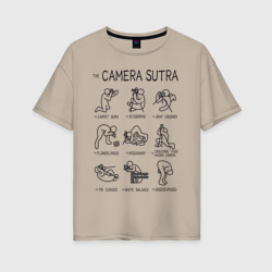 Женская футболка хлопок Oversize The camera sutra