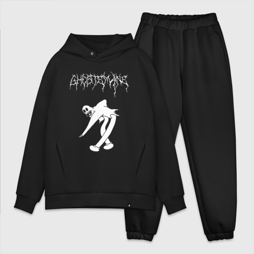 Мужской костюм oversize хлопок Ghostemane2, цвет черный