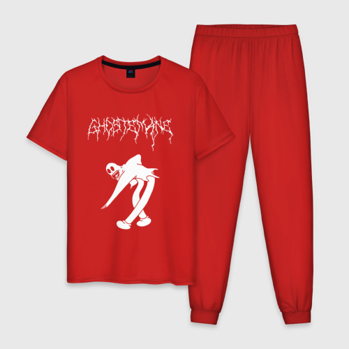 Мужская пижама хлопок Ghostemane2, цвет красный