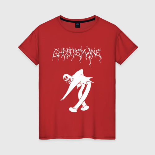 Женская футболка хлопок с принтом Ghostemane(2), вид спереди #2