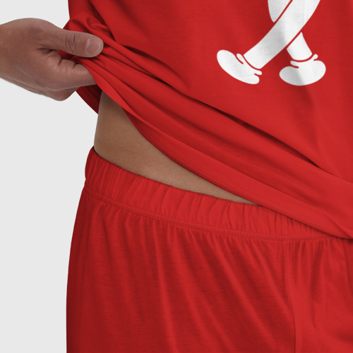 Мужская пижама хлопок Ghostemane2, цвет красный - фото 6