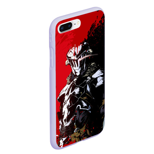 Чехол для iPhone 7Plus/8 Plus матовый Goblin Slayer red and black, цвет светло-сиреневый - фото 3