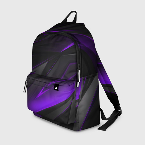 Рюкзак 3D Geometry stripes neon фиолетовые полосы