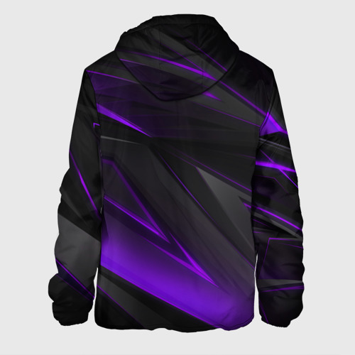 Мужская куртка 3D Geometry stripes neon фиолетовые полосы, цвет 3D печать - фото 2