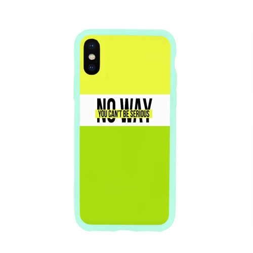 Чехол для Apple iPhone X силиконовый глянцевый Serious зеленый Фото 01 Чехол для Apple iPhone X силиконовый глянцевый Serious зеленый Фото 01
