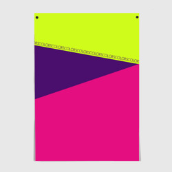 Постер Треугольники с розовым