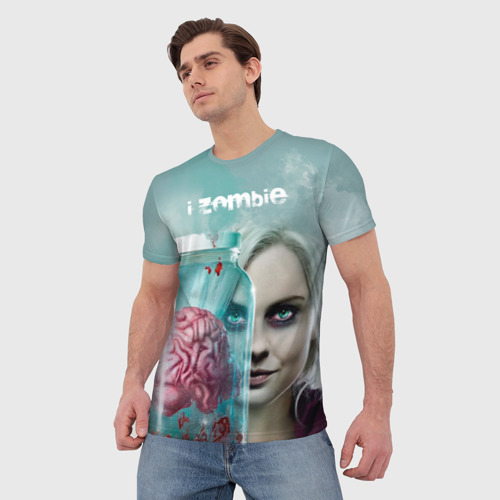 Мужская футболка 3D i-ZOMBIE large, цвет 3D печать - фото 3