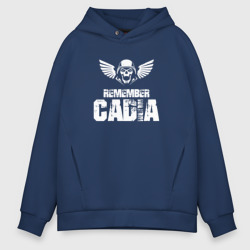 Мужское худи Oversize хлопок Remember Cadia - Warhammer