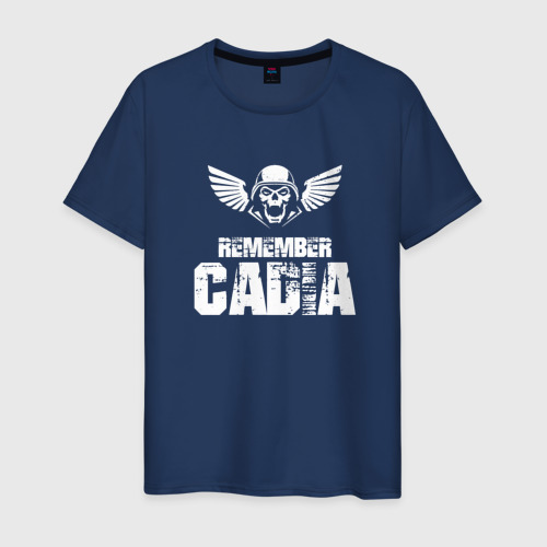 Мужская футболка хлопок Remember Cadia, цвет темно-синий