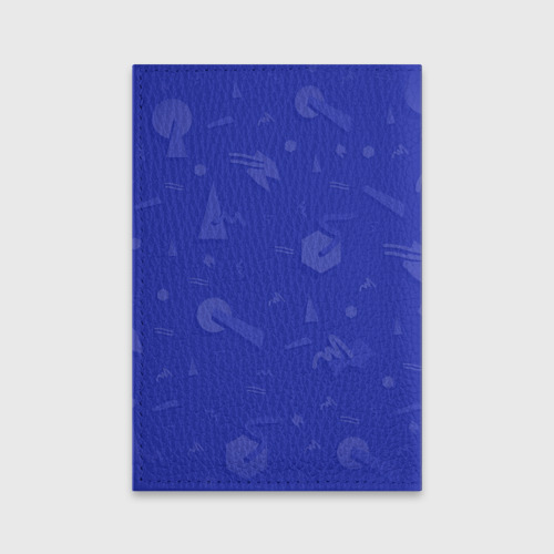 Обложка для паспорта матовая кожа i-ZOMBIE с мумией и мозгами, цвет голубой - фото 2