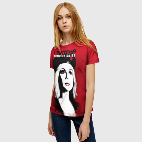 Женская футболка 3D Zombies Unite - Оливия Мур, цвет 3D печать - фото 3