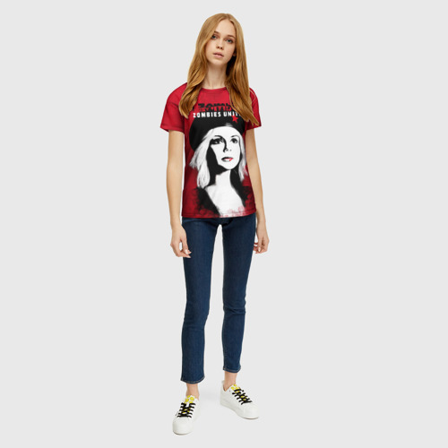 Женская футболка 3D Zombies Unite - Оливия Мур, цвет 3D печать - фото 5