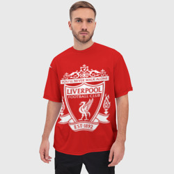 Мужская футболка oversize 3D Ливерпуль - фото 2