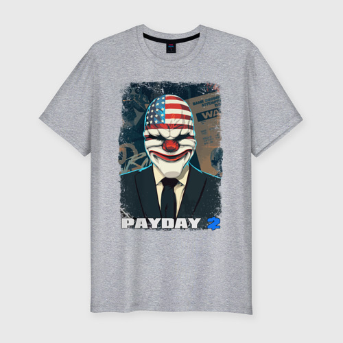 Мужская футболка хлопок Slim Payday 2, цвет меланж