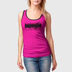 Женская майка 3D Гранж розовый - фото 2