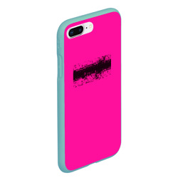 Чехол для iPhone 7Plus/8 Plus матовый Гранж розовый - фото 2