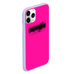Чехол для iPhone 11 Pro матовый Гранж розовый - фото 2