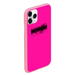 Чехол для iPhone 11 Pro Max матовый Гранж розовый - фото 2
