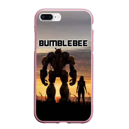 Чехол для iPhone 7Plus/8 Plus матовый Bumblebee, цвет розовый