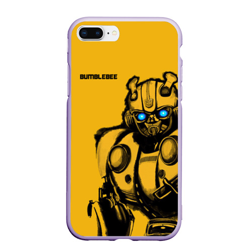 Чехол для iPhone 7Plus/8 Plus матовый Bumblebee, цвет светло-сиреневый