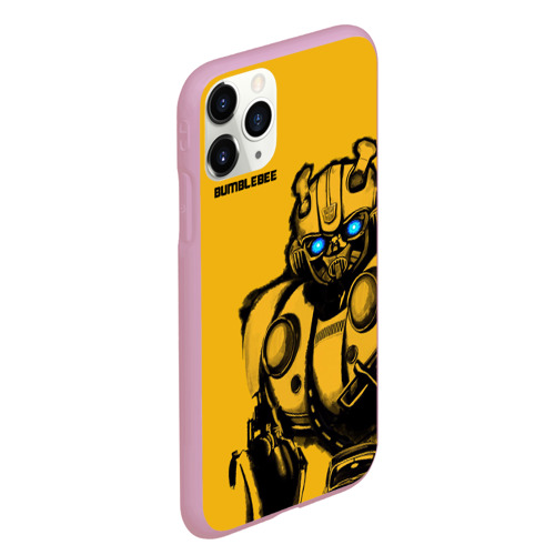 Чехол для iPhone 11 Pro Max матовый Bumblebee, цвет розовый - фото 3