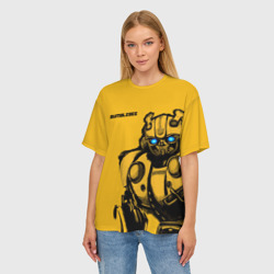 Женская футболка oversize 3D Bumblebee - фото 2