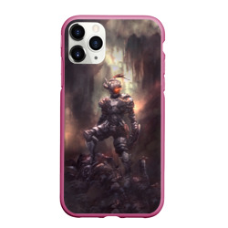 Чехол для iPhone 11 Pro Max матовый Goblin Slayer darkness knight