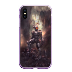 Чехол для iPhone XS Max матовый Goblin Slayer darkness knight