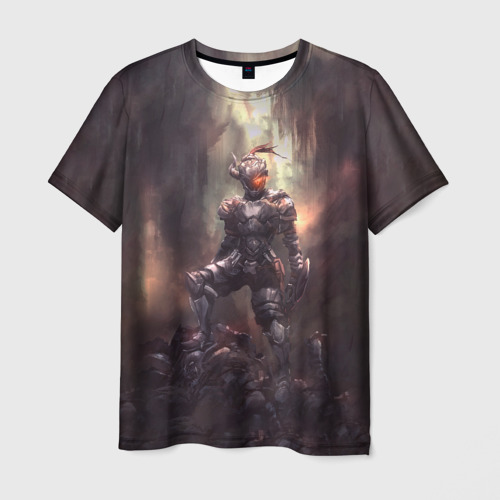 Мужская футболка с принтом Goblin Slayer darkness knight, вид спереди №1