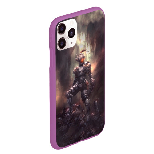 Чехол для iPhone 11 Pro Max матовый Goblin Slayer darkness knight, цвет фиолетовый - фото 3