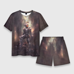 Мужской костюм с шортами 3D Goblin Slayer darkness knight