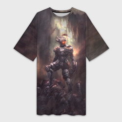 Платье-футболка 3D Goblin Slayer darkness knight