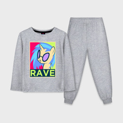 Детская пижама с лонгсливом хлопок DJ Pon-3 rave