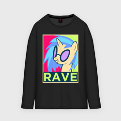 Мужской лонгслив oversize хлопок DJ Pon-3 rave