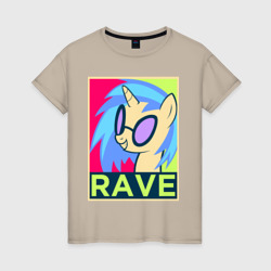 Женская футболка хлопок DJ Pon-3 rave