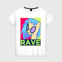 Женская футболка хлопок DJ Pon-3 rave