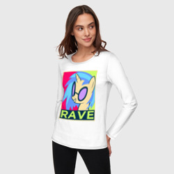 Женский лонгслив хлопок DJ Pon-3 rave - фото 2