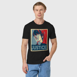 Мужская футболка хлопок Правосудие Ягами Лайта - фото 2