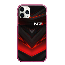 Чехол для iPhone 11 Pro Max матовый Mass Effect N7