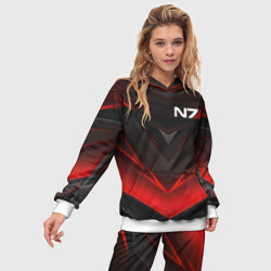 Женский костюм с толстовкой 3D Mass Effect N7 - фото 2