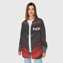 Женская рубашка oversize 3D Mass Effect N7 - фото 2