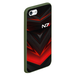 Чехол для iPhone 5/5S матовый Mass Effect N7 - фото 2